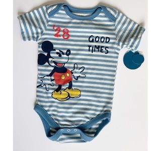NWT Junk Food Mickey Mouse Onesie Size 3-6 Month